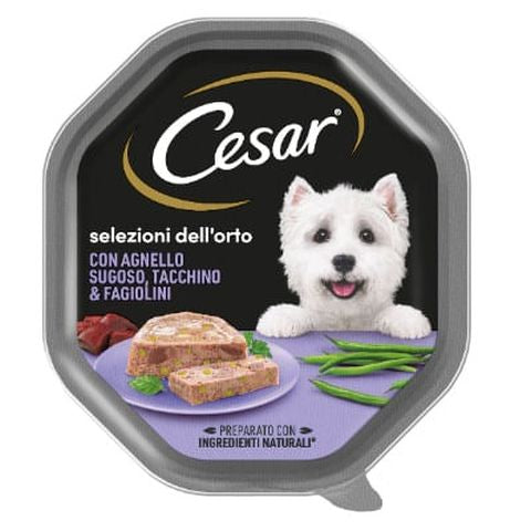 CESAR 150GR SELEZIONI DELL'ORTO AGNELLO SUGOSO,TACCHINO E FAGIOLINI