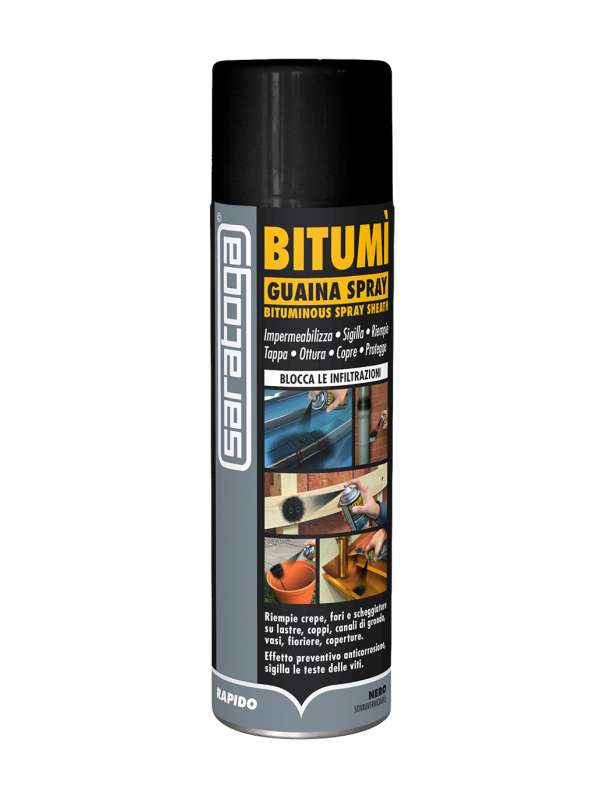 SARATOGA BITUMI' GUAINA SPRAY 500ML BIANCO