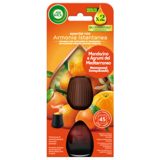 AIR WICK RICARICA AMPOLLA CON OLI ESSENZIALI MANDARINO E AGRUMI DEL MEDITERRANEO 45GG