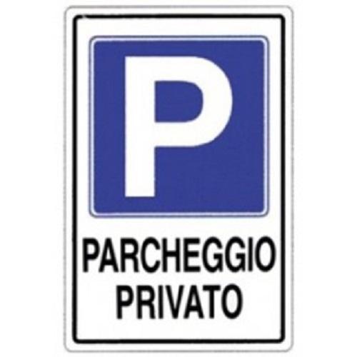 CARTELLO PVC PARCHEGGIO PRIVATO 20X30