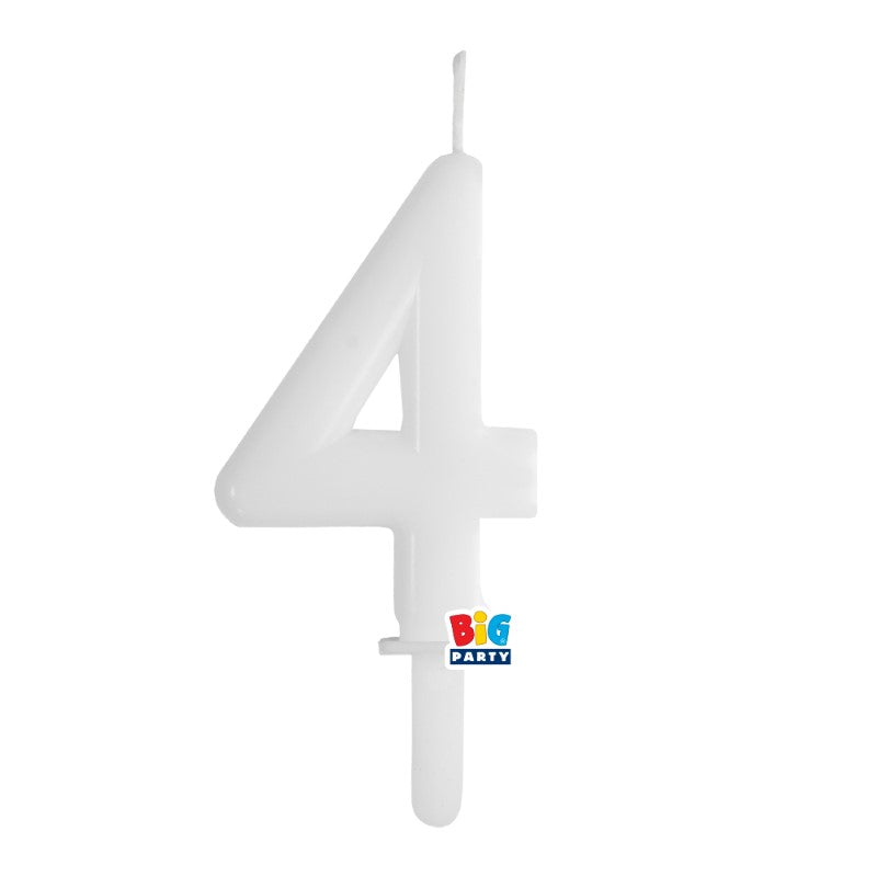 BIG PARTY CANDELA TINY PLUMP BIANCO 4 CM.7