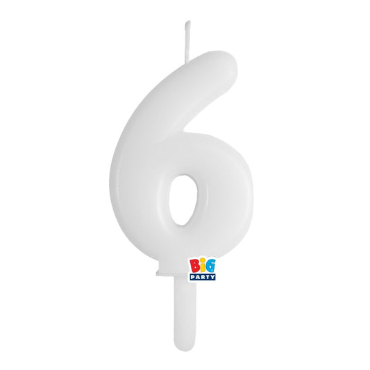 BIG PARTY CANDELA TINY PLUMP BIANCO 6 CM.7