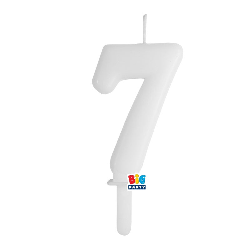 BIG PARTY CANDELA TINY PLUMP BIANCO 7 CM.7