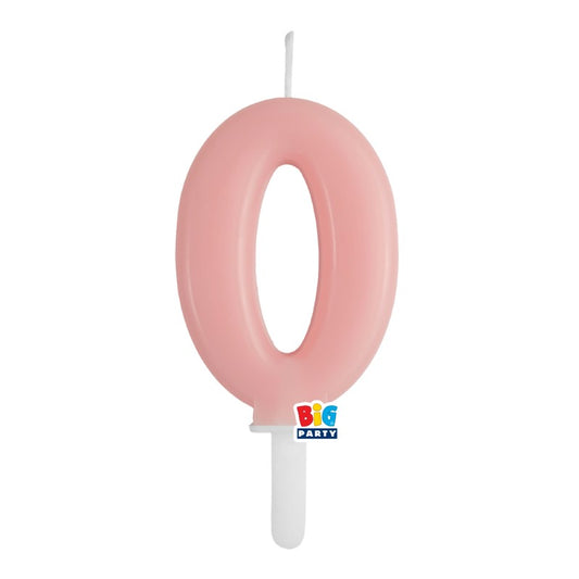 BIG PARTY CANDELA TINY PLUMP ROSA BABY 0 CM.7