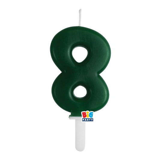 BIG PARTY CANDELA TINY PLUMP VERDE FORESTA 8 CM.7