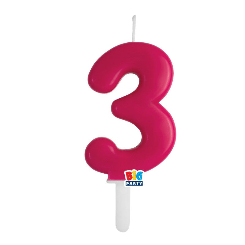 BIG PARTY CANDELA TINY PLUMP CHERRY 3 CM.7