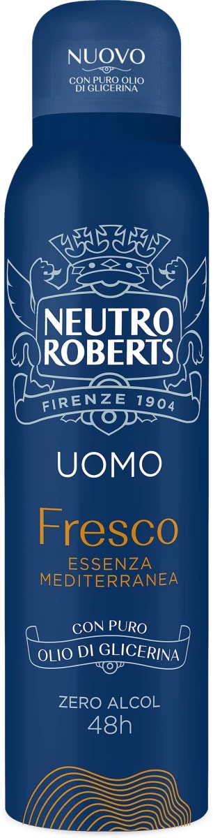 NEUTRO ROBERTS UOMO DEO SPRAY 150ML FRESCO ESSENZA MEDITERRANEA CON OLIO DI GLICERINA