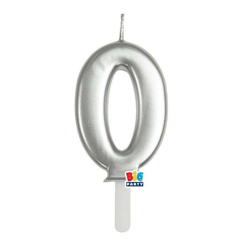 BIG PARTY CANDELA TINY PLUMP ARGENTO METAL 0 CM.7