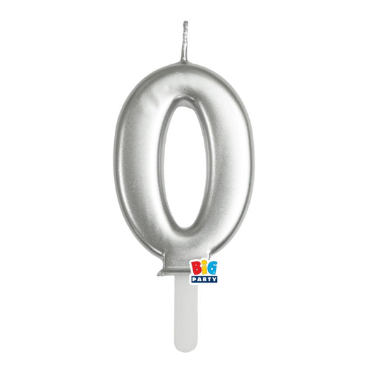 BIG PARTY CANDELA TINY PLUMP ARGENTO METAL 0 CM.7