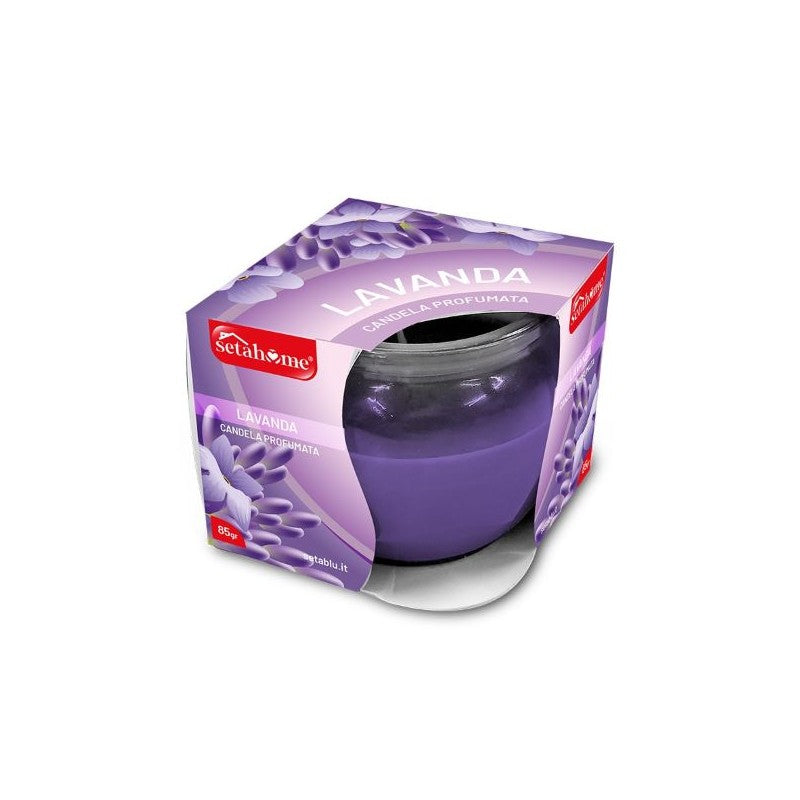 SETABLU HOME CANDELA PROFUMATA SHRINK IN VETRO 70GR LAVANDA