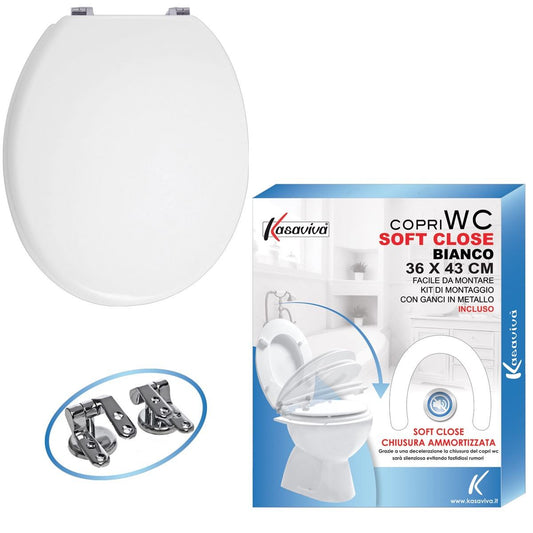 KASAVIVA COPRIWC SOFT CLOSE CM.36X43 BIANCO