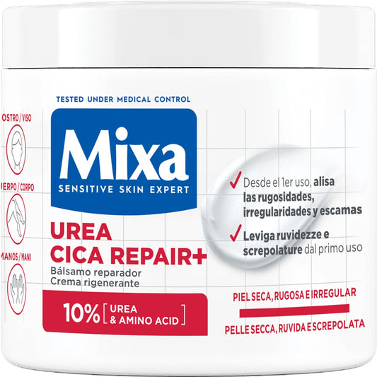 MIXA UREA CICA REPAIR+ CREMA RIGENERANTE PELLE SECCA,RUVIDA E SCREPOLATA VASO 400ML