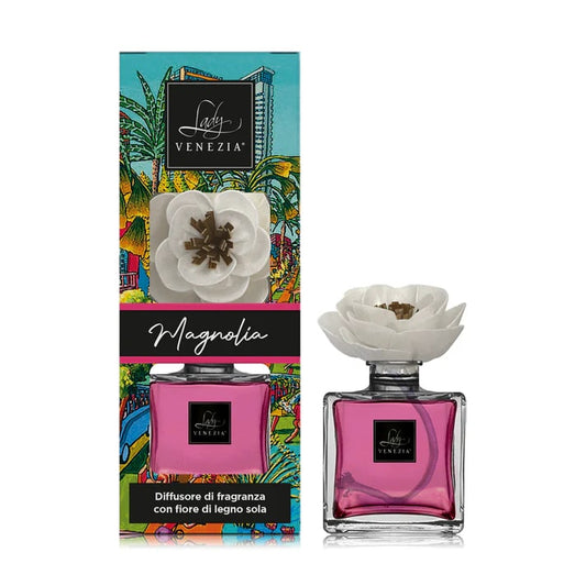 LADY VENEZIA DIFFUSORE DI FRAGRANZA CON FIORE DI LEGNO SOLA 100ML MAGNOLIA