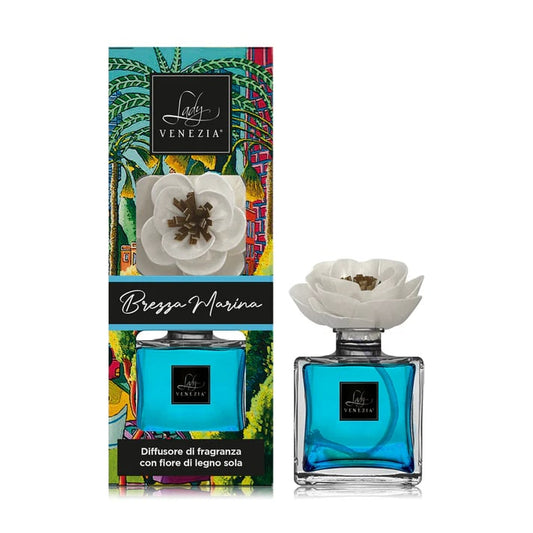 LADY VENEZIA DIFFUSORE DI FRAGRANZA CON FIORE DI LEGNO SOLA 100ML BREZZA MARINA