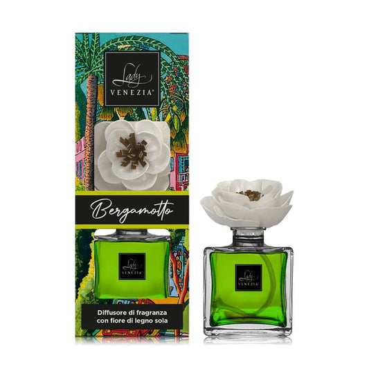 LADY VENEZIA DIFFUSORE DI FRAGRANZA CON FIORE DI LEGNO SOLA 100ML BERGAMOTTO