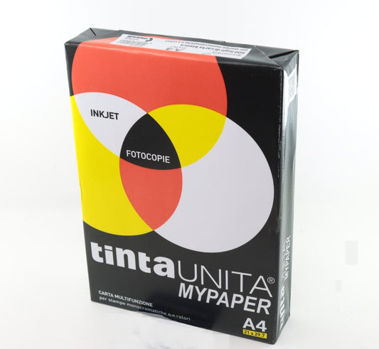 TINTA UNITA MYPAPER RISMA CARTA PER FOTOCOPIE A4 500 FOGLI