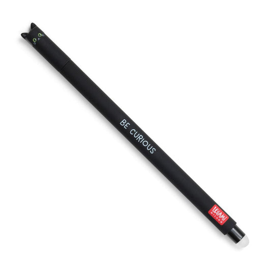 LEGAMI MILANO PENNA GEL CANCELLABILE 0,7MM GATTO BE CURIOUS INCHIOSTRO NERO