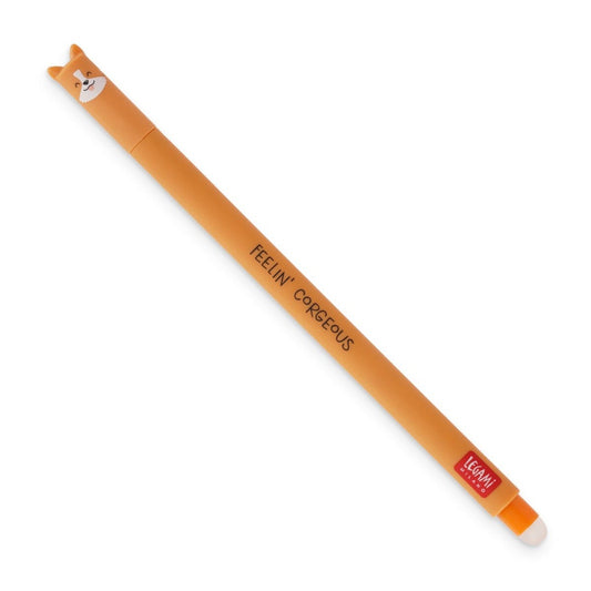 LEGAMI MILANO PENNA GEL CANCELLABILE 0,7MM VOLPE FEELIN' CORGEOUS INCHIOSTRO NERO
