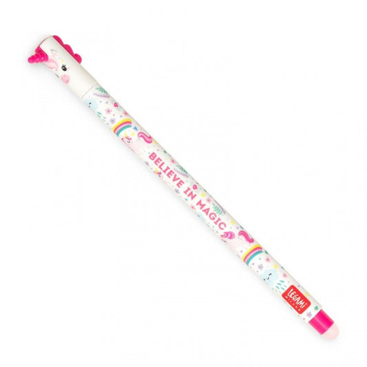 LEGAMI MILANO PENNA GEL CANCELLABILE 0,7MM UNICORNO BELIEVE IN MAGIC INCHIOSTRO ROSA