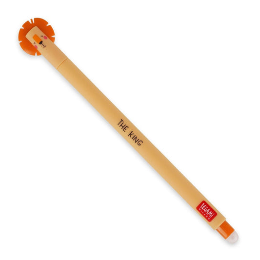 LEGAMI MILANO PENNA GEL CANCELLABILE 0,7MM LEONE THE KING INCHIOSTRO ARANCIONE