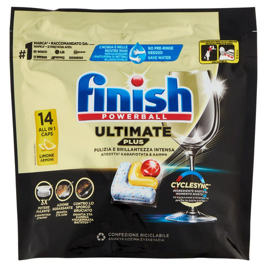 FINISH POWERBALL ULTIMATE PLUS ALL IN 1 X14 CAPS LIMONE