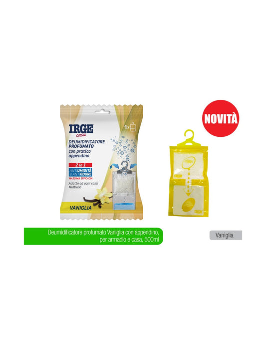 IRGE CASA DEUMIDIFICATORE 500ML CON APPENDINO VANIGLIA