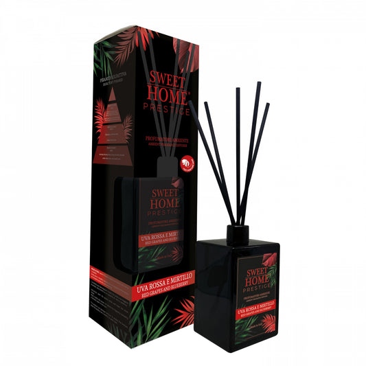 SWEET HOME PRESTIGE PROFUMATORE AMBIENTE 500ML UVA ROSSA E MIRTILLO