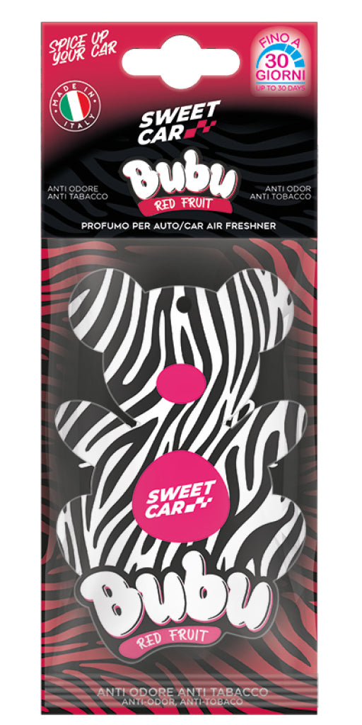 SWEET CAR BUBU PROFUMO AUTO IN CARTONFELTRO RED FRUIT
