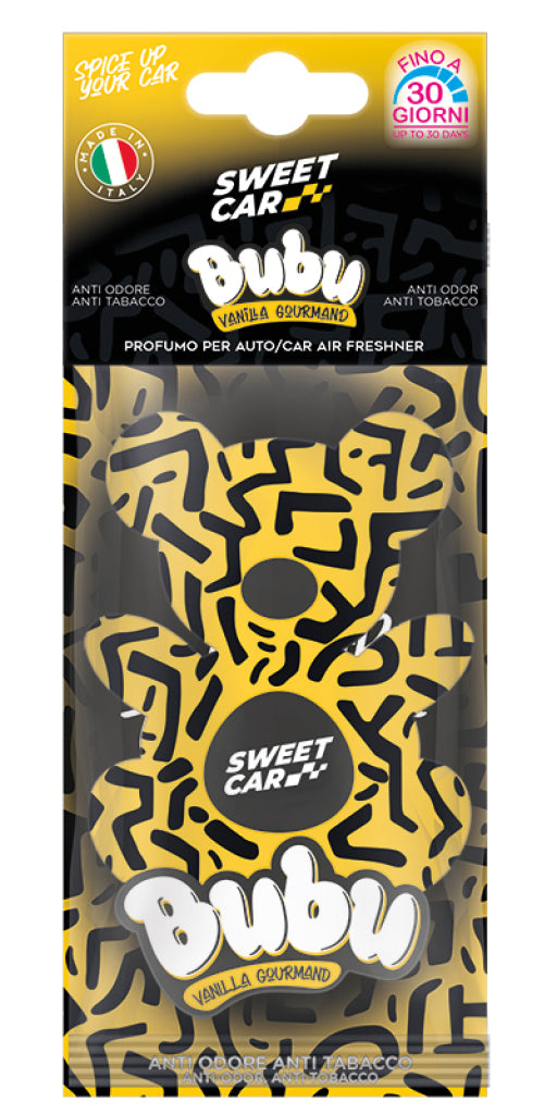 SWEET CAR BUBU PROFUMO AUTO IN CARTONFELTRO VANILLA GOURMAND