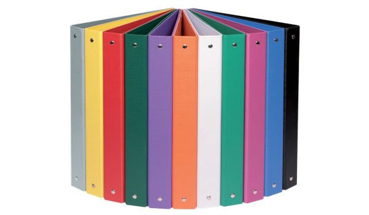 SPIL CARPETTA 4 ANELLI A4 DORSO 30 COLORI ASSORTITI