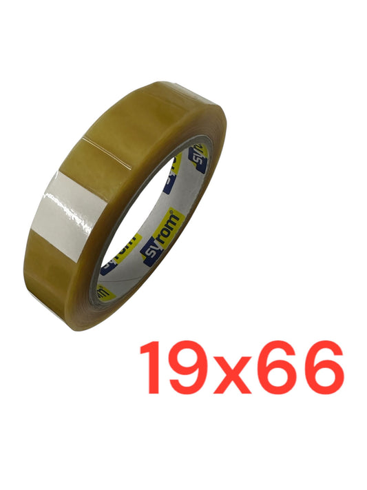 SYROM NASTRO ADESIVO TRASPARENTE W-TAPE 19X66