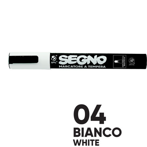 SPIL SEGNO MARCATORE A TEMPERA 2MM COLORE 04 BIANCO