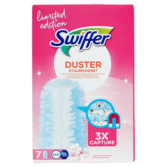 SWIFFER DUSTER STAUBMAGNET PIUMINI CATTURAPOLVERE X7 PINK LIMITED EDITION FEBREZE AMBIPUR