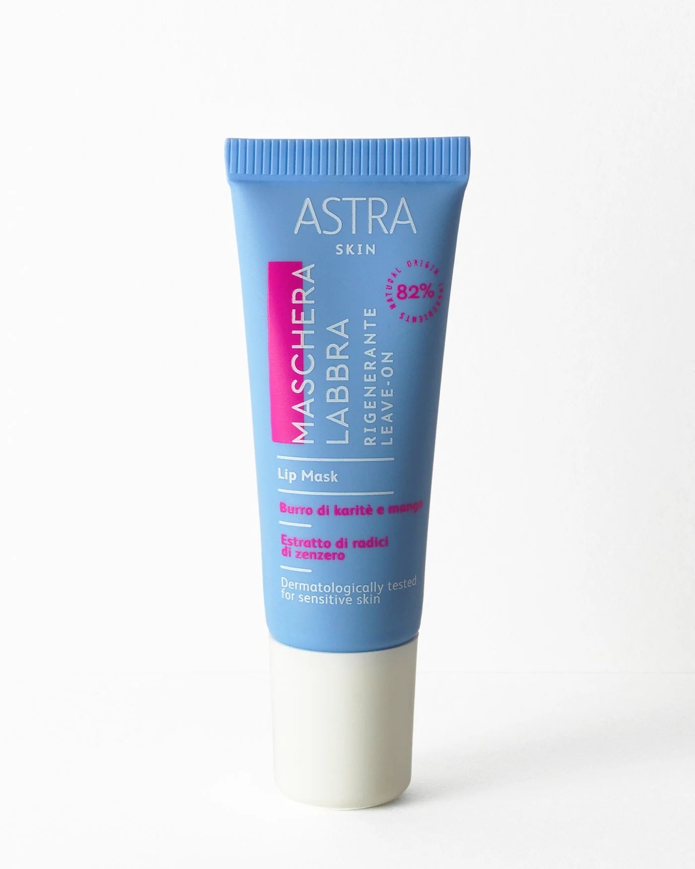 ASTRA SKIN MASCHERA LABBRA RIGENERANTE 10ML BURRO DI KARITE' E MANGO ESTRATTO DI RADICI DI ZENZERO