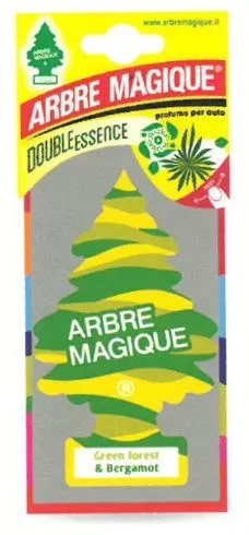 ARBRE MAGIQUE AUTO DOUBLE ESSENCE GREEN FOREST & BERGAMOT