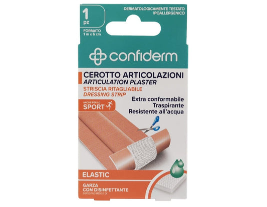 CONFIDERM CEROTTO ARTICOLAZIONI STRISCIA RITAGLIABILE ELASTIC 1PZ MT.1X6CM