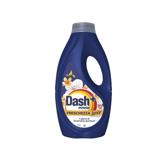 DASH + POWER LAVATRICE LIQUIDO 900ML 20LAV. FRESCHEZZA DI LENOR ORO E FIORI DI VANIGLIA