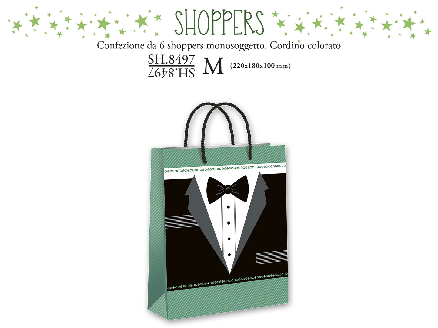 CROMO NB SHOPPER REGALO ABITO MASCHILE M SH.8497M