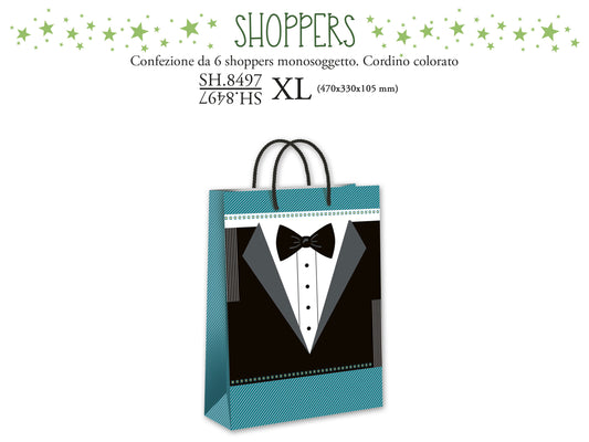 CROMO NB SHOPPER REGALO ABITO MASCHILE XL SH.8497XL