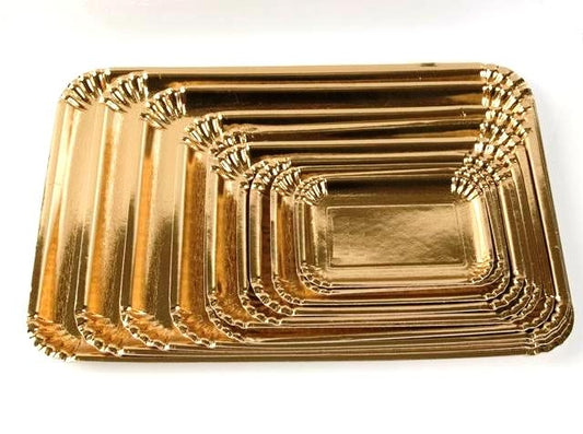 VASSOI ORO RETTANGOLARE 22X30 2PZ