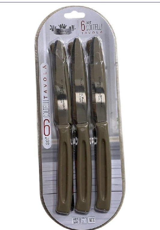 BAVARIA BLUMENTHAL COLTELLI DA TAVOLO 6PZ TORTORA