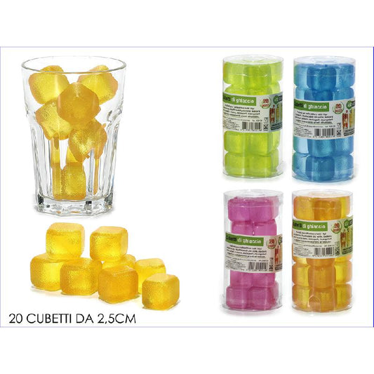 GENERAL TRADE CUBETTI DI GHIACCIO COLOUR SET 20PZ ASSORTITO