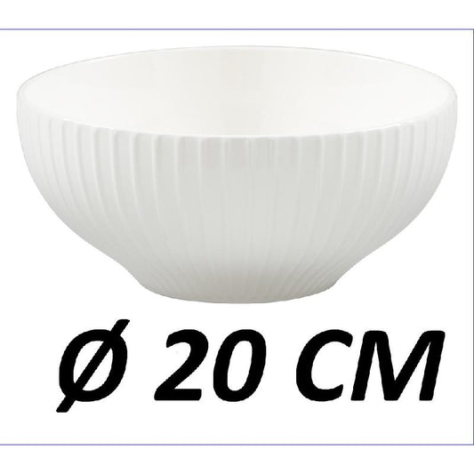 DIMO INSALATIERA STREAM CERAMICA BIANCA CM.20