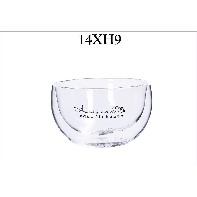 AD TREND CIOTOLA IN VETRO BOROS 650ML CM.14X9H