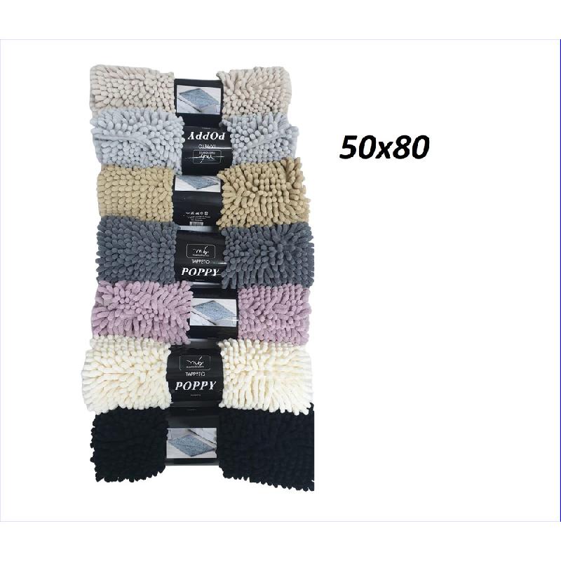 MASTRO BIANCO TAPPETO MICROFIBRA POPPY CM.50X80 COLORI ASSORTITI