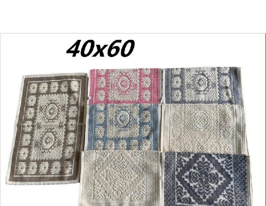MASTRO BIANCO SARDO TAPPETO COTONE TURCO CM.40X60