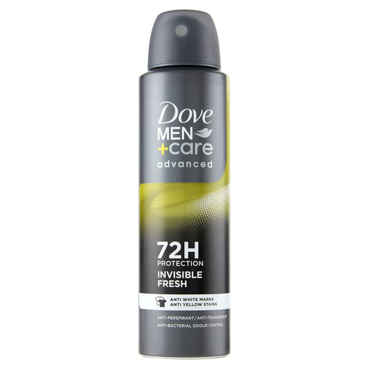 DOVE MEN+CARE ADVANCED DEO SPRAY 150ML INVISIBLE FRESH 72H