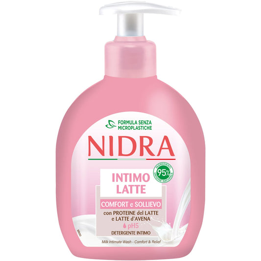 NIDRA INTIMOLATTE 250ML COMFORT E SOLLIEVO PH 5 CON PROTEINE DEL LATTE E LATTE D'AVENA