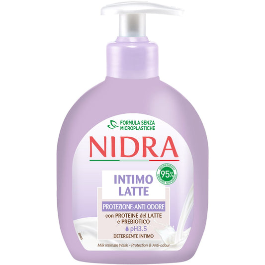 NIDRA INTIMOLATTE 250ML PROTEZIONE ANTIODORE PH 3,5 CON PROTEINE DEL LATTE E PREBIOTICO