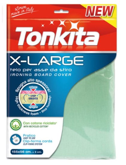 TONKITA X-LARGE TELO PER ASSE DA STIRO CM.155X56X3